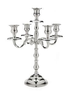 Silver Candelabra 5-light 14 high